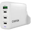 CANYON OnCharge 140 GaN laadija 150W Max 3 USB-C + 1 USB-A Valge UK pistik