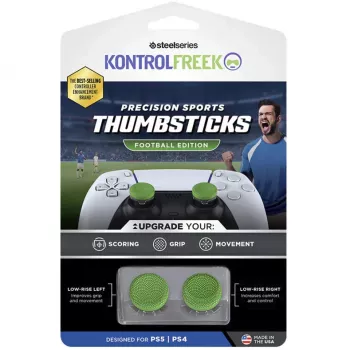 SteelSeries KontrolFreek Precision Sports Thumbsticks Football Edition (Roheline/Must, 2 tükki, PlayStation 5/4 kontrollerile)