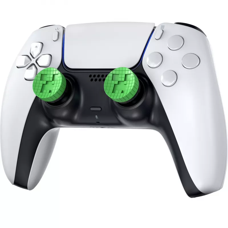 SteelSeries KontrolFreek Minecraft Performance Thumbsticks Creeper Edition (Roheline/Must, 2 tükki, PlayStation 5/4 kontrollerile)