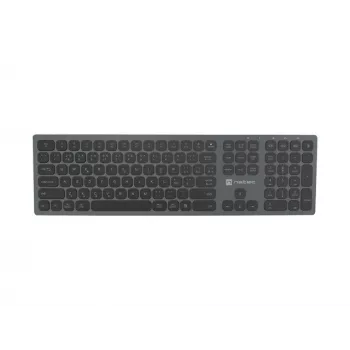 NATEC Dolphin Wireless Bluetooth + 2.4GHz klaviatuur CZ/SK paigutus, X-käärid, alumiiniumist õhuke