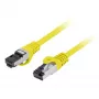 Lanberg Patch Cord S/FTP Cat.8.1 2m LSZH CU Yellow Fluke Tested