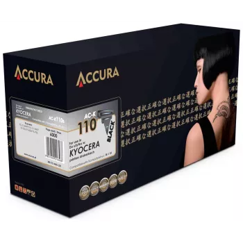 Accura ühilduv toonerikassett Kyocera TK-1140 jaoks (must, 7200 lehekülge)