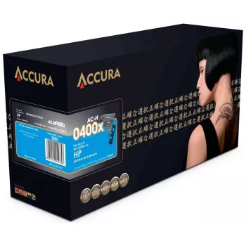 ACCURA toonerikassett HP nr 201X (CF400X) must kõrge saagikusega ühilduv