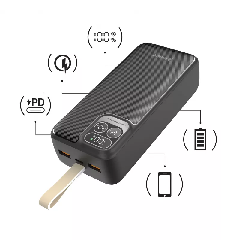 Hawk HW-PB30000 Power Bank 30000mAh Must