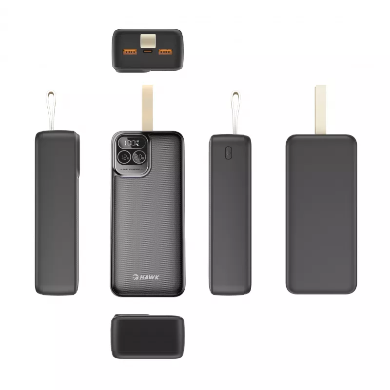 Hawk HW-PB30000 Power Bank 30000mAh Must