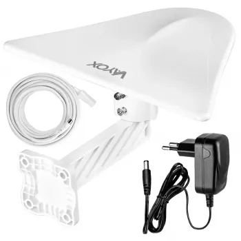 VAYOX DigiActiv DVB-T/T2 välisantenn 4G LTE VHF UHF VA0022 Valge