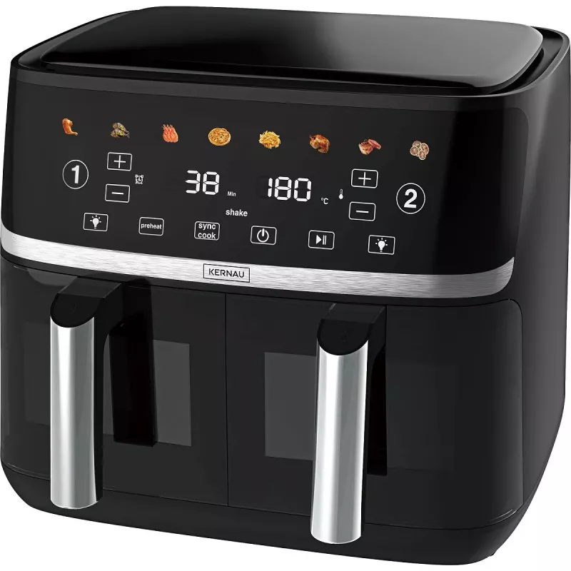Kernau KSAF 1017 EB Duo 10.2 L Must Kahe Korviga Õhufritüür