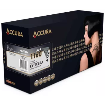 ACCURA Ühilduv toonerikassett Kyocera TK-1160 asendamiseks (Must, standardne saagis, 7200 lehekülge)