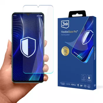 3MK PROTECTION FlexibleGlass Pro Ekraanikaitse Huawei Nova Y72 jaoks - Hübriidklaas, 7H kõvadus, 0,3mm, Oleofoobne kate, 2,5D ümarad servad, Ühilduv ümbristega, Iseparanev