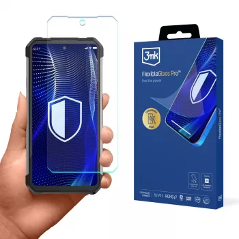 3MK PROTECTION FlexibleGlass Pro ekraanikaitse Unihertz Shark 5G jaoks - Hübriidklaas, 7H kõvadus, 0,3 mm, läbipaistev