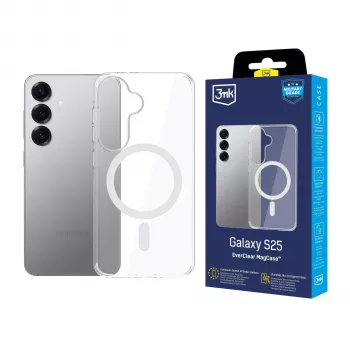 3MK EverClear MagCase Samsung Galaxy S25 jaoks - läbipaistev