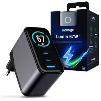 3mk InCharge Lumin 67W QC4+ Display Must/Hall