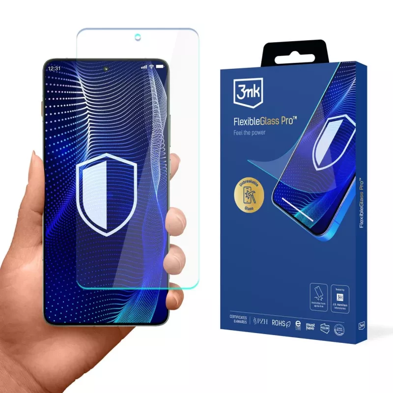 Motorola Edge 70 - 3mk FlexibleGlass Pro hübriidklaasist ekraanikaitse