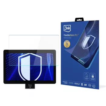 3MK PROTECTION Newland NQuire 1500 Mobula II FlexibleGlass Pro ekraanikaitse (10,1 tolli, hübriidklaas, 7H, 0,3 mm, oleofoobne, sõrmejäljevastane, kriimustuskindel, purunemiskindel, ümarate servadega, kuivpaigaldus, mullivaba, 1 pakk)