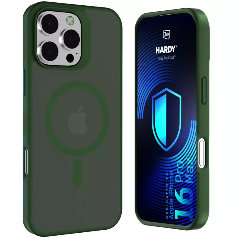 3MK PROTECTION Apple iPhone 16 Pro Max Hardy Hazy MagCase Green