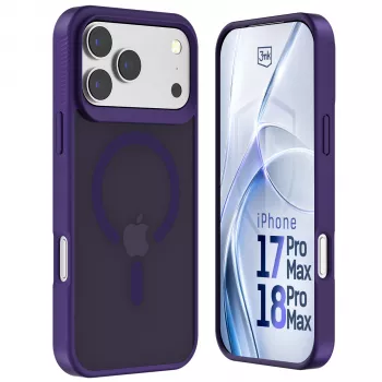 3MK PROTECTION Apple iPhone 17 Pro Max Hardy Hazy MagCase Tagakaas Lilla