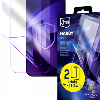 3MK PROTECTION Poco X8 Pro Max Hardy ARC+ Ekraanikaitse (2 pakki) - Painduv polüuretaankile, iseparanev, löögisummutus