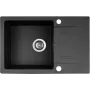 PYRAMIS LEFKADA Köögivalamu komplekt (68x44) 1 kauss 1 nõrutusrest Must + Flessi Black Edision segisti - 070 260 611F