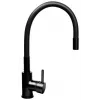 PYRAMIS LEFKADA Köögivalamu komplekt (68x44) 1 kauss 1 nõrutusrest Must + Flessi Black Edision segisti - 070 260 611F