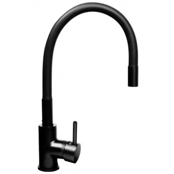 PYRAMIS LEFKADA Köögivalamu komplekt (68x44) 1 kauss 1 nõrutusrest Must + Flessi Black Edision segisti - 070 260 611F