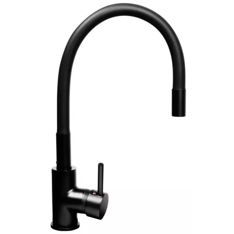PYRAMIS LEFKADA Köögivalamu komplekt (68x44) 1 kauss 1 nõrutusrest Must + Flessi Black Edision segisti - 070 260 611F