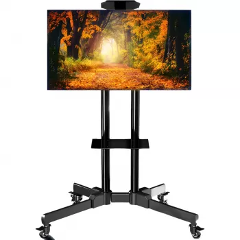 MOZOS 1500 mobiilne TV alus 32-70 tolli teleritele ja monitoridele, must
