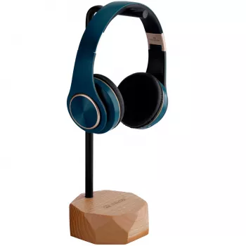 MOZOS HS-PRO-LIGHT puidust kõrvaklappide alus, saarepuu ja raud, 35 cm, helepruun