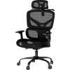 MOZOS ERGO-V Ergonoomiline kontoritool reguleeritava nimmetoe ja peatoega, must