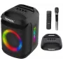 Tonsil Party Dance 800 Kaasaskantav Bluetooth-peokõlar karaoke, diskoteegi LED-iga, 80W RMS, 2x8 inch bassikõlarid, must
