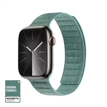 Crong Melange Woven Nylon Apple Watch Strap 38/40/41/42 mm Türkiis
