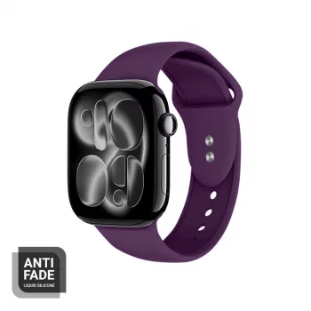Crong Liquid Silicone Sport Band for Apple Watch 44/45/46/49 mm - Plum