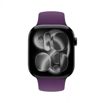 Crong Liquid Silicone Sport Band for Apple Watch 44/45/46/49 mm - Plum
