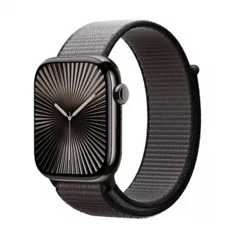 Crong Nylon Sport Loop Apple Watch 44/45/46/49 mm jaoks (Night Grey)