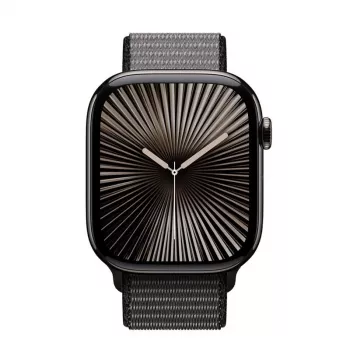 Crong Nylon Sport Loop Apple Watch 44/45/46/49 mm jaoks (Night Grey)