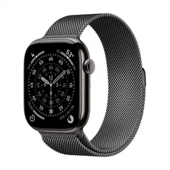 Crong Milano Steel - Roostevabast terasest käerihm Apple Watch 38/40/41/42 mm (Graphite)