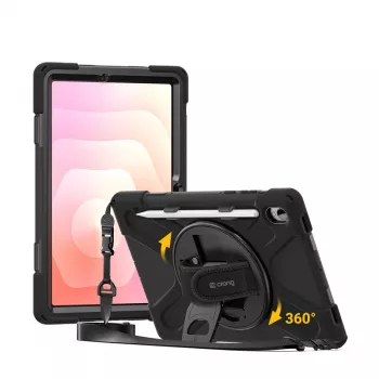 Crong Defender Plus ümbris Samsung Galaxy Tab S11 11 inch jaoks - must