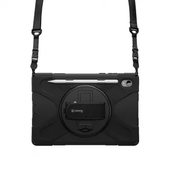 Crong Defender Plus ümbris Samsung Galaxy Tab S11 11 inch jaoks - must