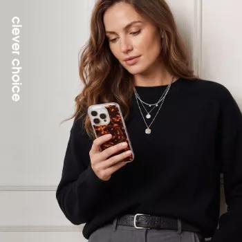Crong Deluxe MAG Cover - Tagakaas Apple iPhone 16 Pro jaoks, MagSafe, Kilpkonnakarva muster