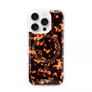 Crong Deluxe MAG Cover - Tagakaas Apple iPhone 16 Pro jaoks, MagSafe, Kilpkonnakarva muster