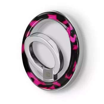 Crong Deluxe RING Holder - Magnetiline telefoni rõngashoidik MagSafe (Pink Tortoise)
