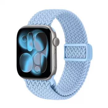 Crong Wave Band Punutud Nailonist Solo Loop Apple Watch 38/40/41/42 mm Sinine