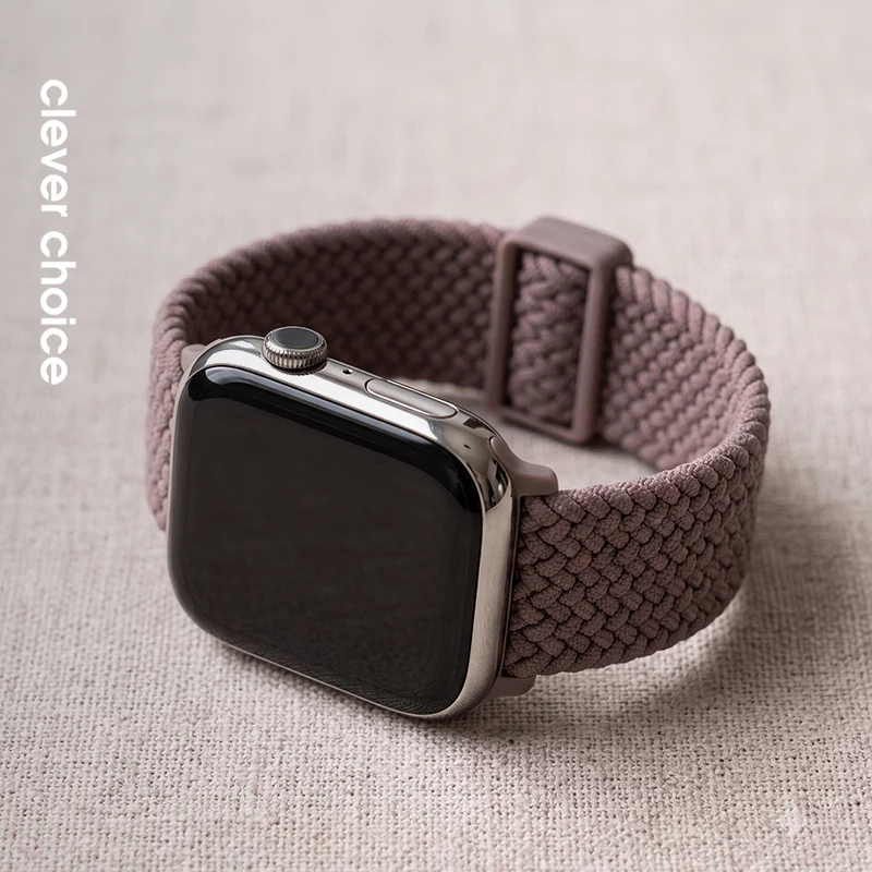 Crong Wave Band Punutud Nailonist Rihm Apple Watch 38/40/41/42 mm Pruun