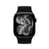 Crong Wave Band Punutud Rihm Apple Watch 38/40/41/42 mm (Must)