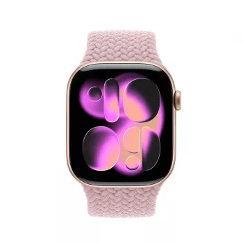 Crong Wave Band Punutud Nailonist Solo Loop Apple Watch 38/40/41/42 mm Roosa