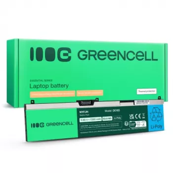 Greencell NYFJH-6C Sülearvuti Aku Dell Precision 15 7530 7540 7740, 97Wh, 11.4V, 8500mAh, Must