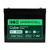 GREEN CELL Greencell AGM VRLA 12V 80Ah Hooldusvaba Aku UPS-ile, Kaaludele, Haagissuvilale (260x168x216mm)
