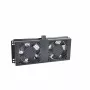 RACKTEL RL-WE602 1U 19-tolline riiuli ventilaatoripaneel 2 aksiaalventilaatoriga, 230V AC, must