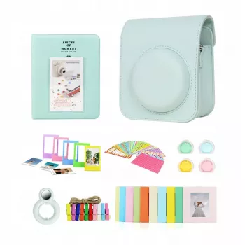 LOVEINSTANT 8-in-1 tarvikukomplekt Fujifilm Instax Mini 12 jaoks, Mint Green
