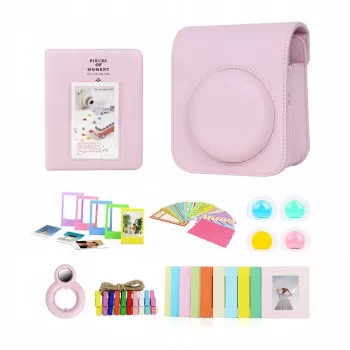 LOVEINSTANT 8-in-1 tarvikukomplekt Fujifilm Instax Mini 12 jaoks - Roosa