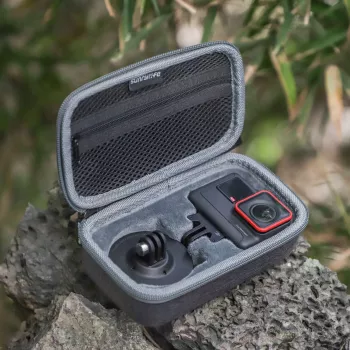 SUNNYLIFE Kõva kestaga kandekott Insta360 Ace / Ace Pro jaoks - Must